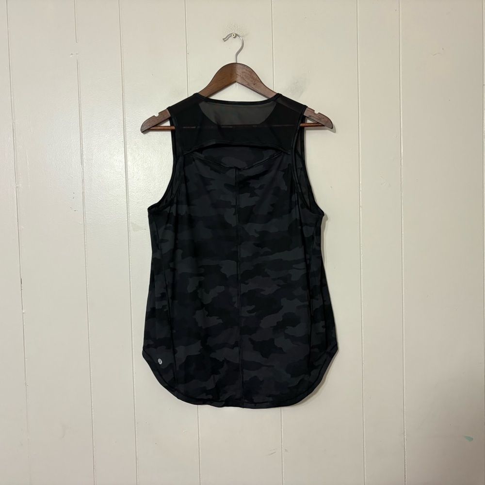 Lululemon Sculpt Tank Heritage 365 Camo Deep Coal Black Sleeveless - Picture 6 of 9